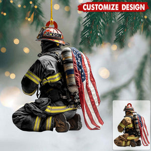 Personalized Firefighter Ornament - Gift For Firefighter - 2024 New Release