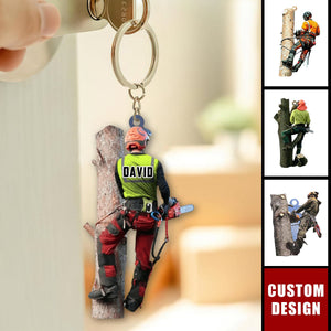 Personalized Arborist Keychain