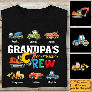 Personalized Construction Crew Shirt - Gift for Grandpa