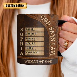 Man Of God - Personalized Black Mug