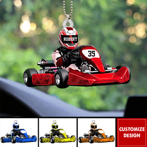 Personalized Race Car Ornament-Gift For Race Car Lovers