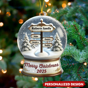 Merry Christmas-Personalized Family Ornament
