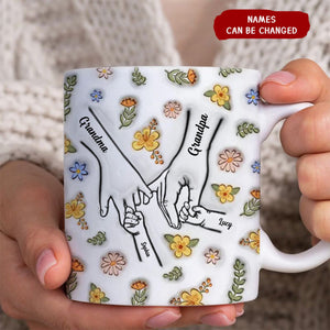 Personalized Family Custom 3D Inflated Effect Printed Mug-A Family Is A Round Of Love