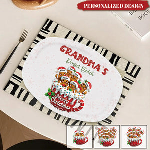 Grandma's Perfect Batch Christmas - Personalized Platter