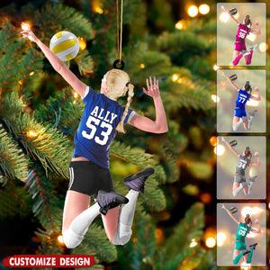 Personalized Volleyball/beach volleyball Acrylic Ornament-Gift For Volleyball Players/Lovers