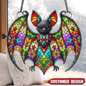 Exquisite Bat Acrylic Suncatcher Ornament - Personalized Gifts For Halloween
