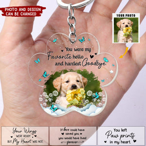 Pet Memorial I'm Always With You - Personalized Acrylic Photo Keychain