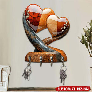 Home Sweet Home - Personalized Couple Key Rack