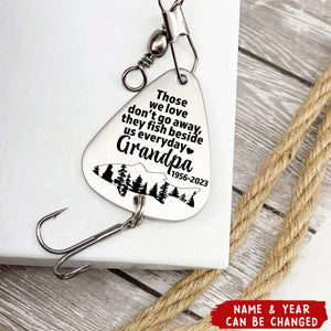 Thoes We Love Don't Go Away - Personalized Remembrance Fishing Lure Keychain