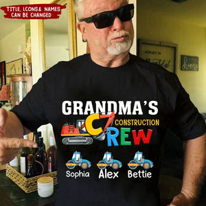Personalized Construction Crew Shirt - Gift for Grandpa