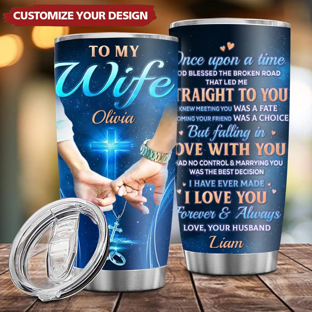 Once Upon A Time - Couple Personalized Tumbler - Gift For Couple