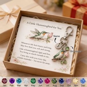 A Little Hummingbird for You keychain - Personalized Filled with Love & Comfort Keychain - Mother’s Day Gift