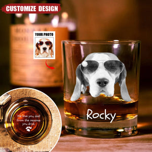 From The Reasons You Drink- Personalized Photo Whiskey Glass