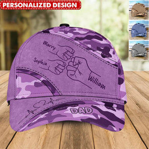 Best Dad Ever Camo Pattern - Personalized Custom Classic Cap - Father's Day Gift For Dad