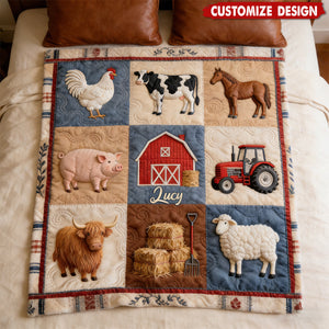 Farm Life - Personalized Farmer Blanket