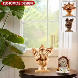 Best Dad Ever - Personalized Father Shaped Acrylic Plaque