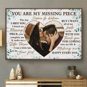 I Want All Of My Lasts To be With You - Personalized Photo Horizontal Poster - Gift For Couple