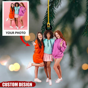 Personalized Upload Photo Christmas Ornament