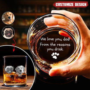 From The Reasons You Drink- Personalized Photo Whiskey Glass