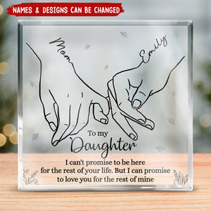 Always Be My Baby Girl/Boy - Family Personalized Custom Square Shaped Acrylic Plaque - Gift For Daughter/Son From Mom