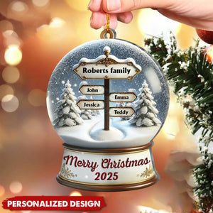 Merry Christmas-Personalized Family Ornament