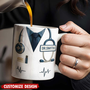 Professional Medical - Themed Design - Personalized Coffee Mug - Gift for Doctors