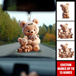 Grandma/ Mama Bear Personalized Acrylic Car Ornament