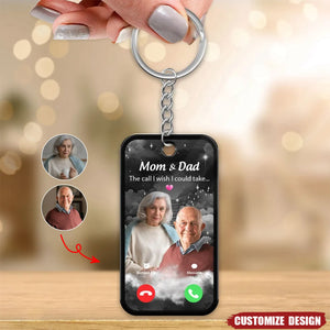 The Call I Wish I Could Take Memorial Gift Multiple Photos Inserted Personalized Acrylic Keychain