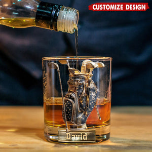 Look For Balls - Personalized Golf Whiskey Glass