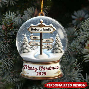 Merry Christmas-Personalized Family Ornament