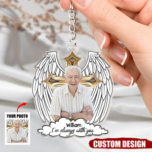 I'm Always With You - Personalized Photo Acrylic Keychain