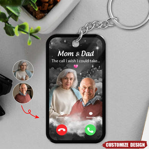 The Call I Wish I Could Take Memorial Gift Multiple Photos Inserted Personalized Acrylic Keychain