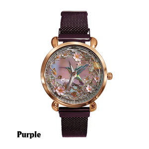 Beautiful Hummingbird - Personalized Hummingbird Women Hand Watch