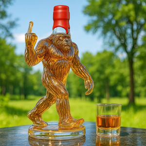 Funny Bigfoot Whiskey Bottle