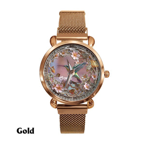Beautiful Hummingbird - Personalized Hummingbird Women Hand Watch
