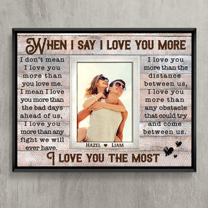 Loving Gift For Couple Custom Couple Photo Gift Ideas-Personalized Poster