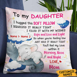 Elephant Grandma Or Mom To Kids Hug This Pillow