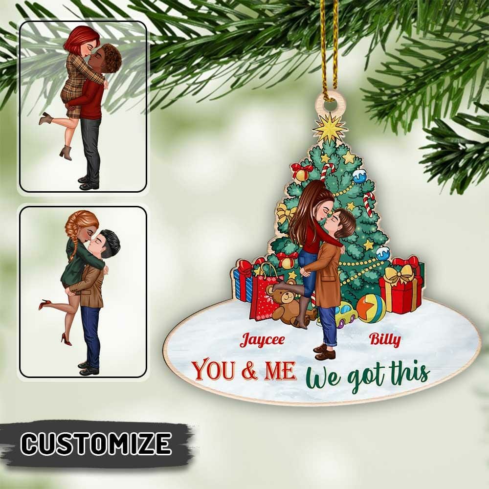 Couple Custom Ornaments Personalized Christmas Ornament For Your First Christmas Together