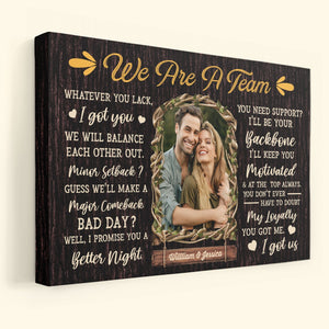 We Are A Team - Personalized Photo Anniversary Poster