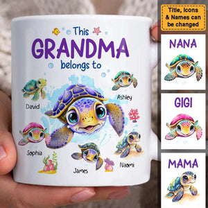 This Grandma Belongs To - Personalized Mug
