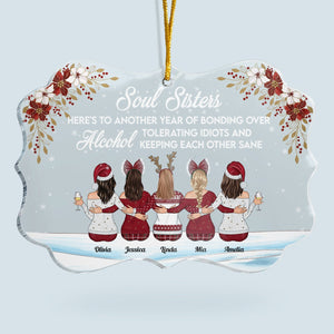 Here's To Another Year Of Bonding Over Alcohol - Personalized Acrylic Ornament