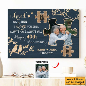 I Loved You Then I Love You Still Anniversary Gift Poster