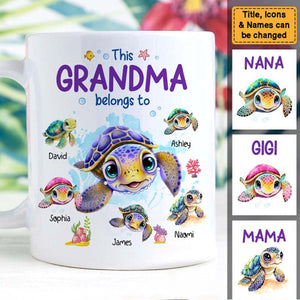 This Grandma Belongs To - Personalized Mug
