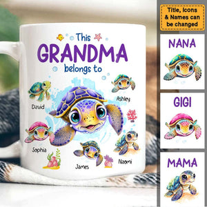 This Grandma Belongs To - Personalized Mug