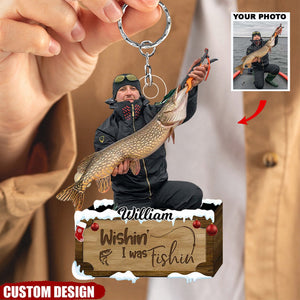 Personalized Fishing Lover Keychain - Upload Photo - Gift For Fishing Lover