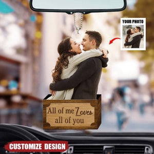 God Blessed - Custom Photo Acrylic Car Ornament - Gift For Couple