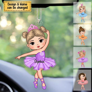Gift For Girl Loves Ballet Acrylic Christmas / Car Ornament