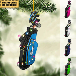Golf Bag Personalized Christmas/ Car Hanging Ornament