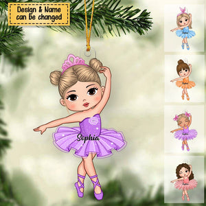 Gift For Girl Loves Ballet Acrylic Christmas / Car Ornament