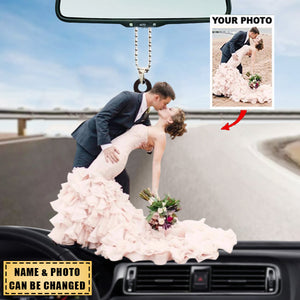 Personalized Couple Upload Photo Acrylic Hanging Ornament